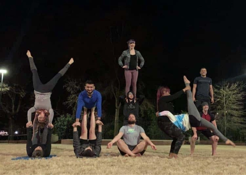 Free Acro Yoga at Pullen Park