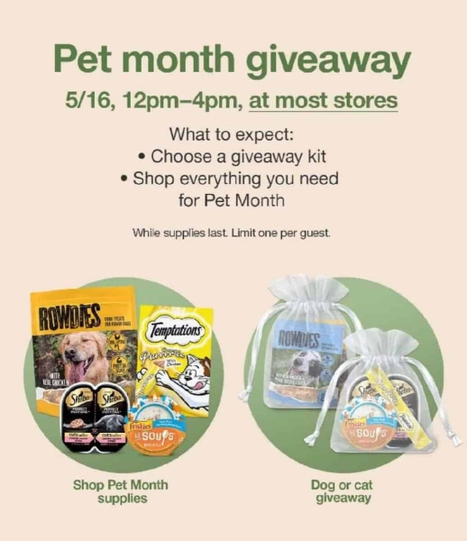Target National Pet Month Free Pet Kit Giveaway