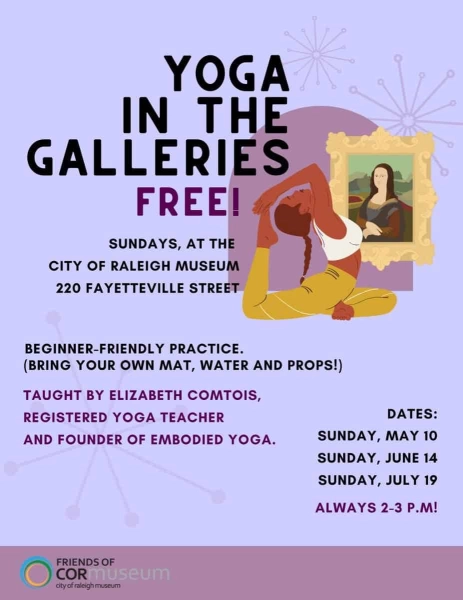 Yoga in the Galleries at City of Raleigh Museum