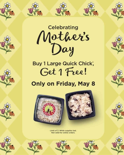 Chicken Salad Chick Mothers Day BOGO Special
