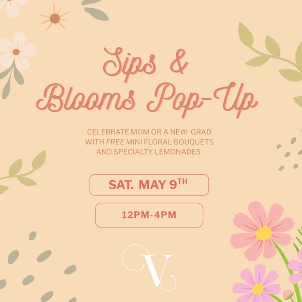 Sips and Blooms Pop-Up at Village District