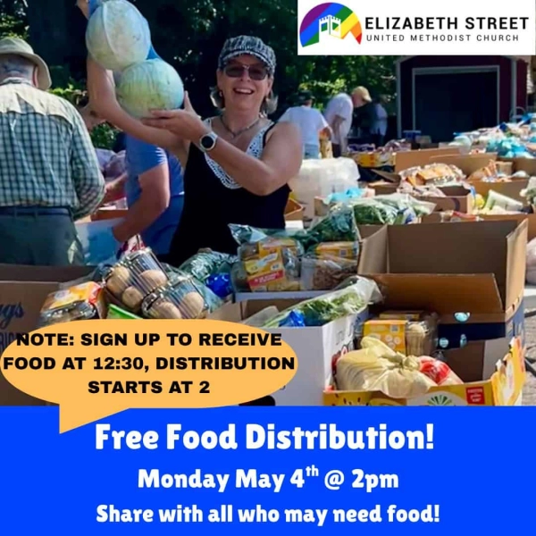 Community Food Distribution at Elizabeth Street United Methodist Church