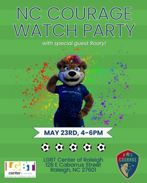 NC Courage Watch Party at LGBT Center of Raleigh
