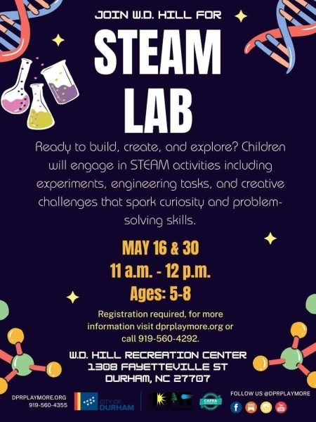 STEAM Lab for Kids at W.D. Hill Recreation Center