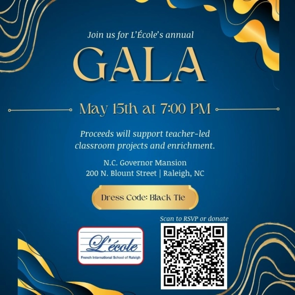 L'École French International School of Raleigh Annual Fundraising Gala