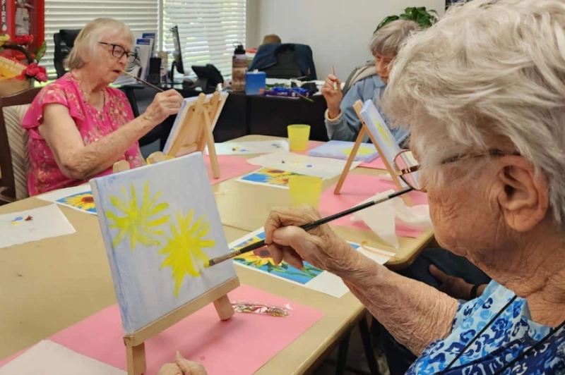 Seniors Without Walls Painting Workshop