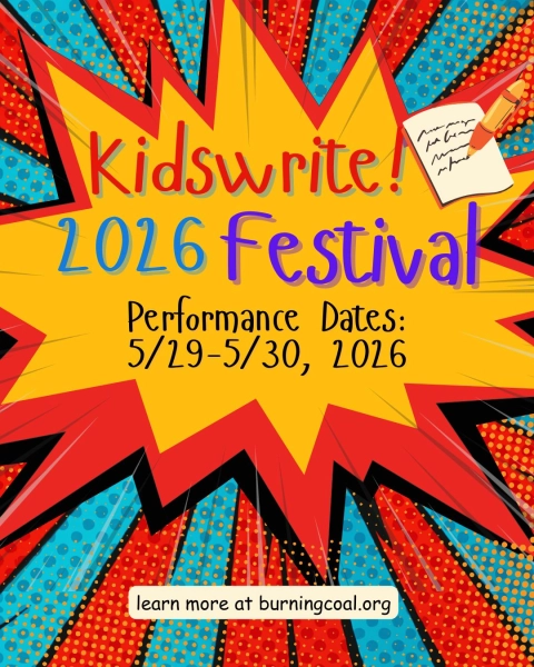 Burning Coal Theatre presents KidsWrite! Festival 2026