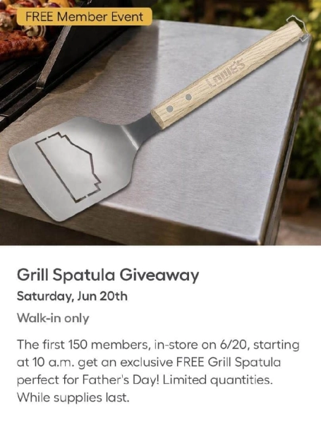Lowe's Father's Day Grill Spatula Giveaway