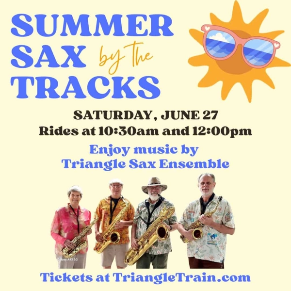 Summer Sax by the Tracks at New Hope Valley Railway