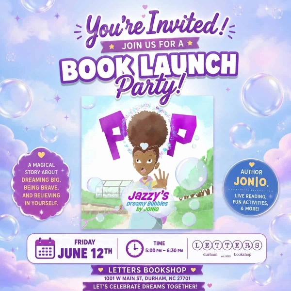 Book Launch Party: POP: Jazzy's Dreamy Bubbles