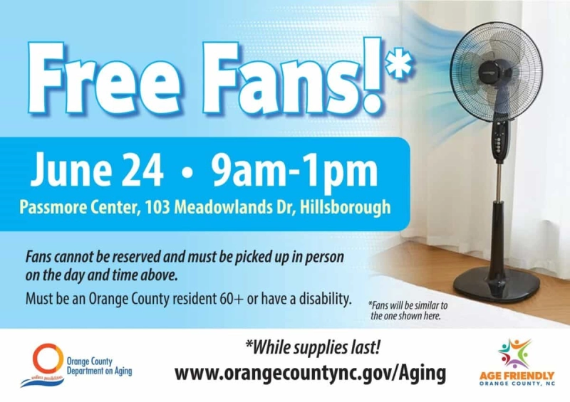 Free Fan Giveaway for Seniors and Residents with Disabilities