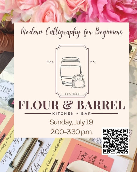 Modern Calligraphy for Beginners at Flour and Barrel