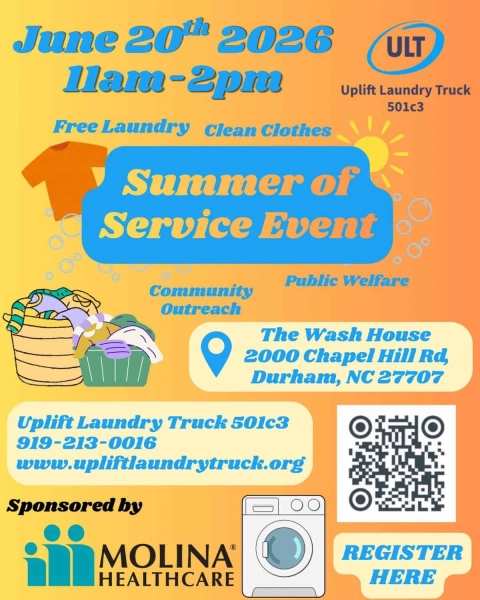 Free Laundry Day with Uplift Laundry Truck