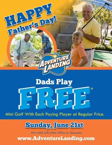 Adventure Landing Father's Day Mini-Golf Special