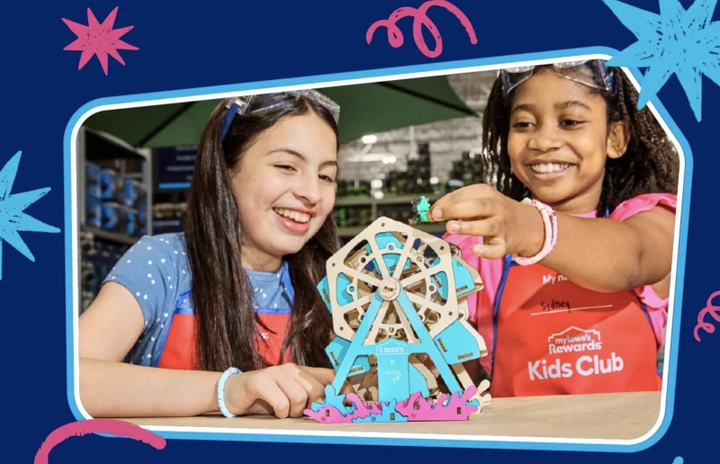 Lowe's and MrBeast Swarm Spinner Workshop