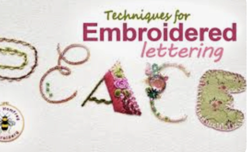 Simple Fabric Lettering and Introduction for Embroidery