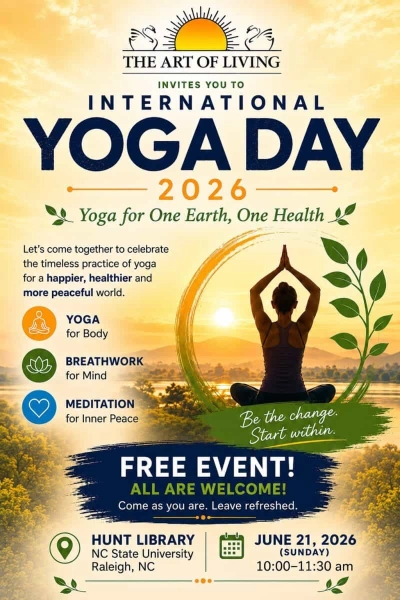 International Yoga Day with The Art of Living