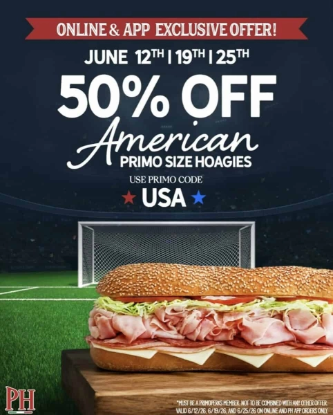PrimoHoagies World Cup Special Offer