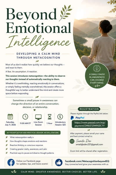 Metacognition – Beyond Emotional Intelligence