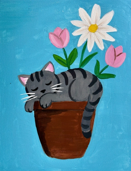 Paint & Sip Cat Portrait Workshop
