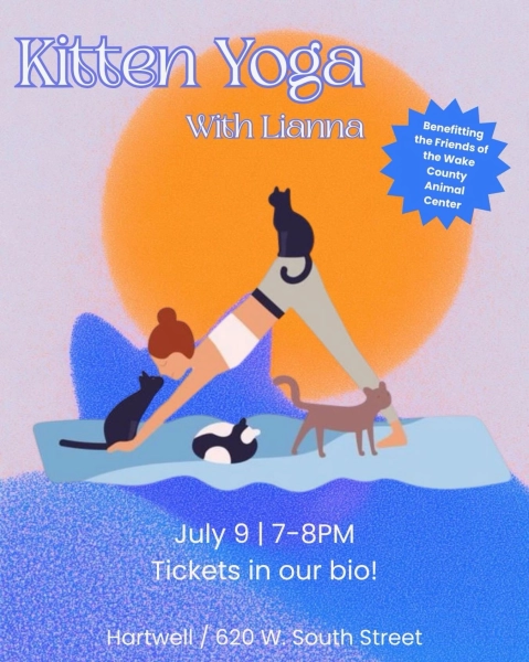 Kitten Yoga at Hartwell