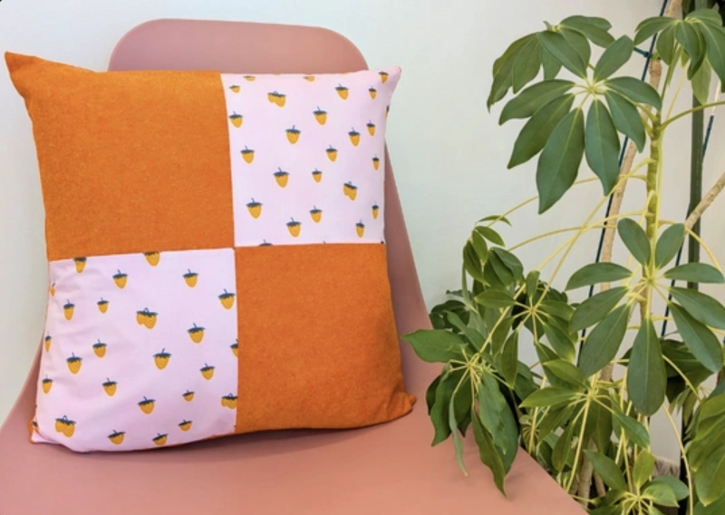 Sewing Level 2: 4 Patch Pillow Cover