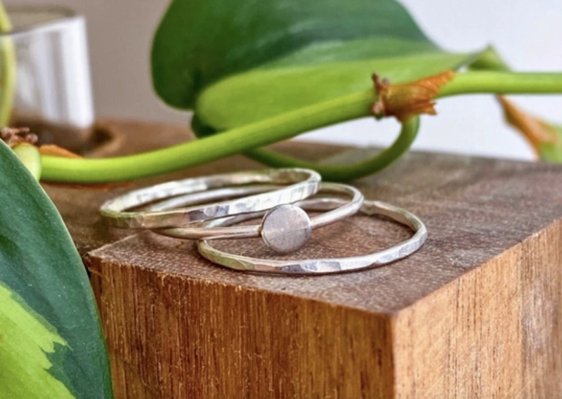 Metalsmithing Level 1: Stacked Silver Rings