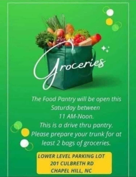 Drive-thru food pantry at Hillside Church