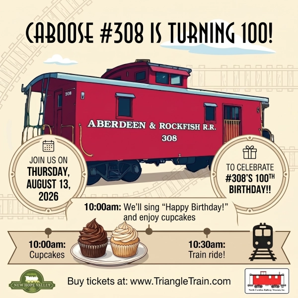 Happy Birthday #308 at New Hope Valley Railway