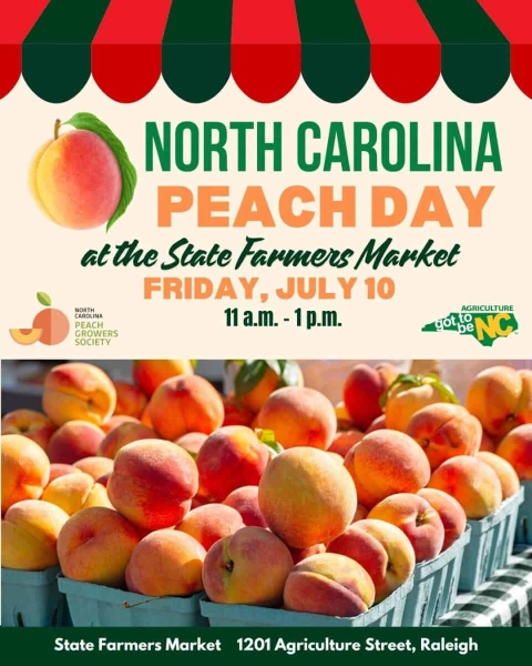 North Carolina Peach Day at the State Farmers Market