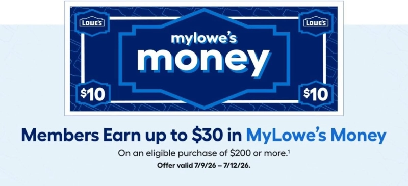 MyLowe's Money Days: Exclusive Rewards Event