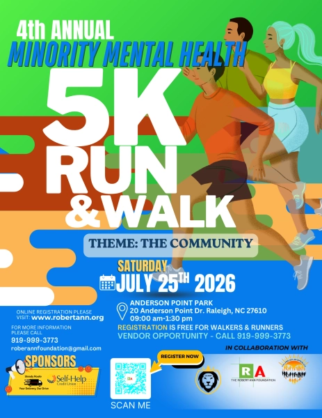 4th Annual Minority Mental Health 5K Walk & Run