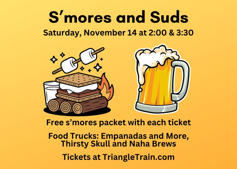 S’mores and Suds at New Hope Valley Railway