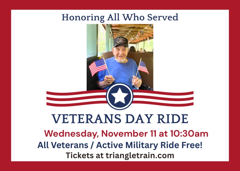Veterans Day at New Hope Valley Railway