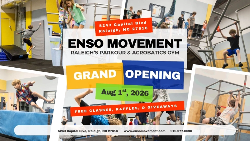 Grand Opening of Enso Movement - Raleigh's Parkour & Acrobatics Gym