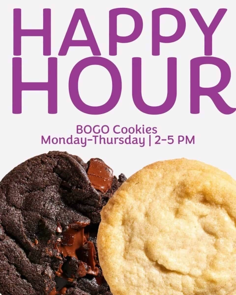 Insomnia Cookies Happy Hour: Buy One Get One Free