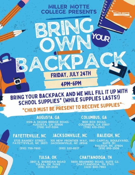 Bring Your Own Backpack: Free School Supplies Event