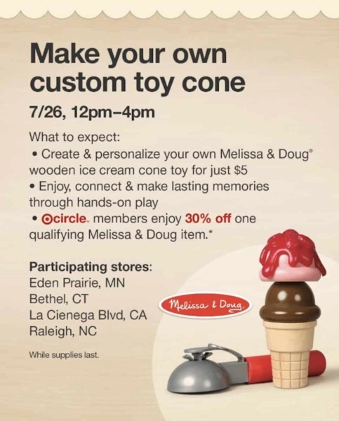 Melissa & Doug and Van Leeuwen Kids Ice Cream Crafting Event