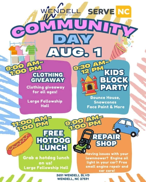 Wendell Baptist Church Community Day