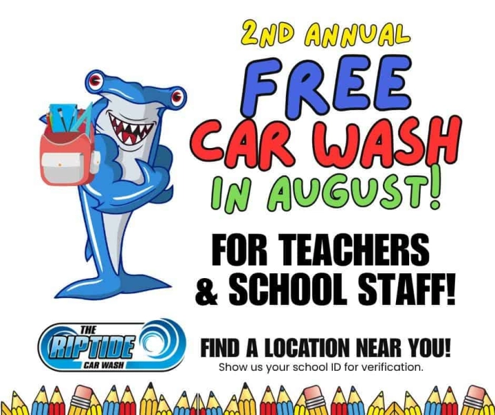 Free Car Washes for Teachers and School Staff