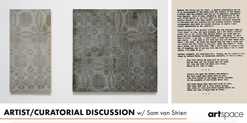 Artist and Curatorial Discussion with Sam van Strien