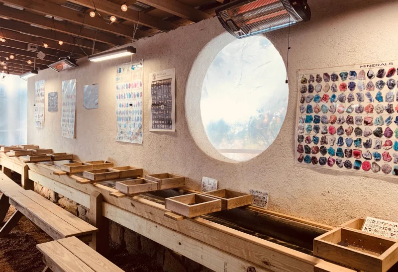 Blue Diamond Gemstone Panning