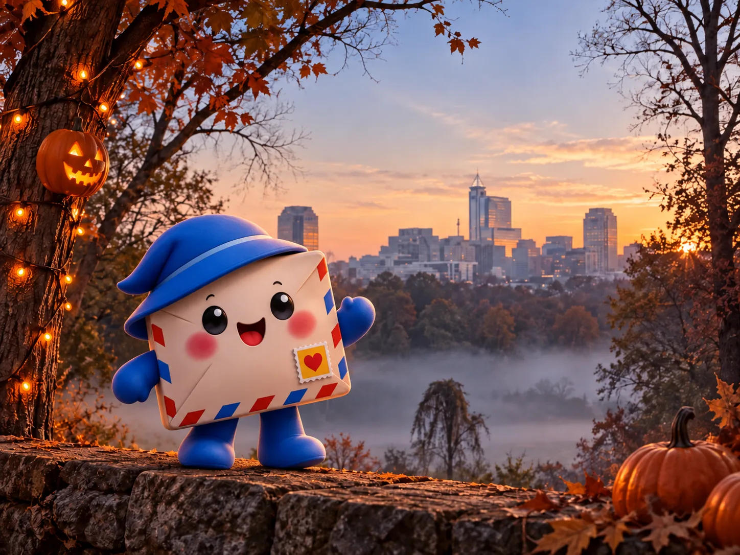 Mailo begins his Halloween Mail Mission in Raleigh